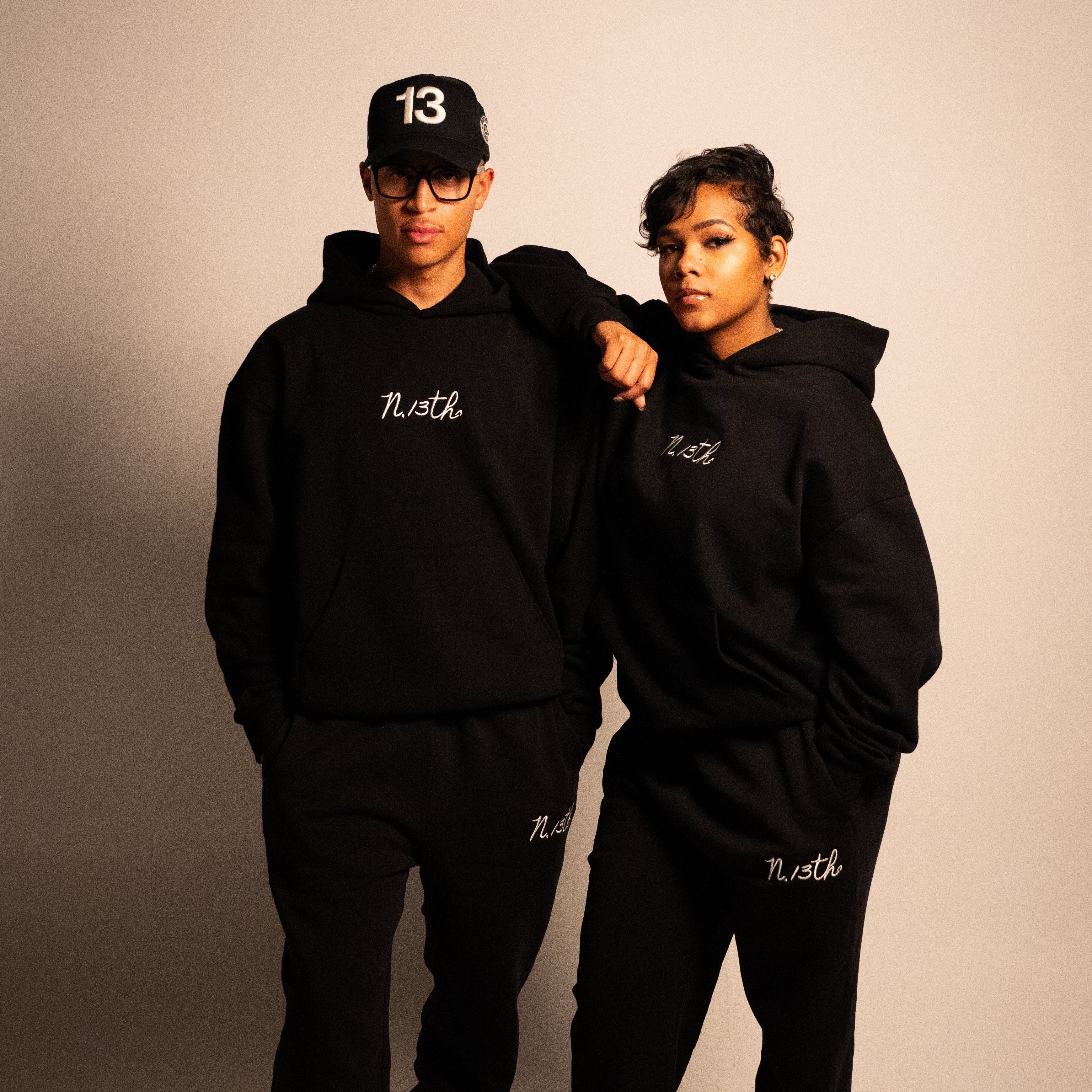North 13th™ Black Classic Logo Hoodie