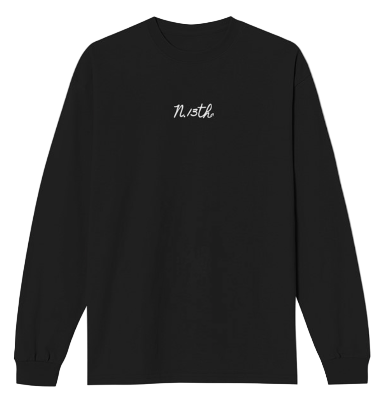 North 13th™ Black Classic Logo Heavyweight Longsleeve Tee