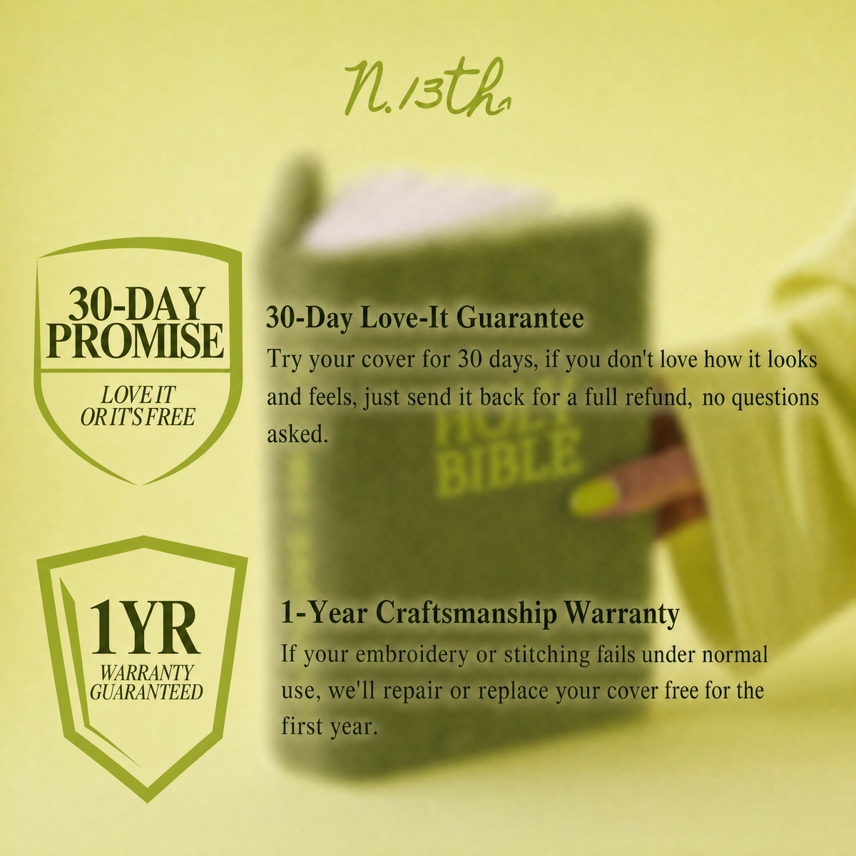 North 13th™ "Lime" Bible Cover